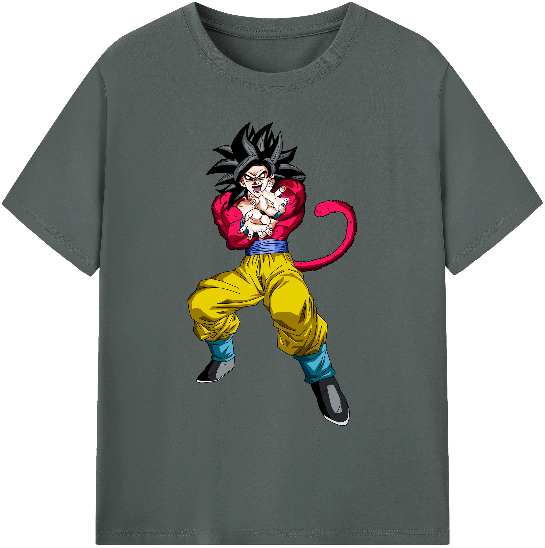 （画像用） ドラゴンボール 孫悟空（そん ごくう）Son Goku カカロット DRAGON BALL Kakarotto 綿100％ メンズ半袖Tシャツ｜肌触りやわらか＆通気性